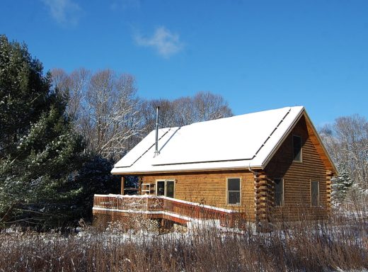 Snow on Solar Panels